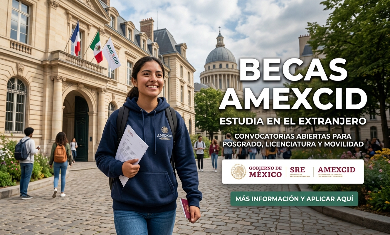 Lee más sobre el artículo AMEXCID: Becas Exterior